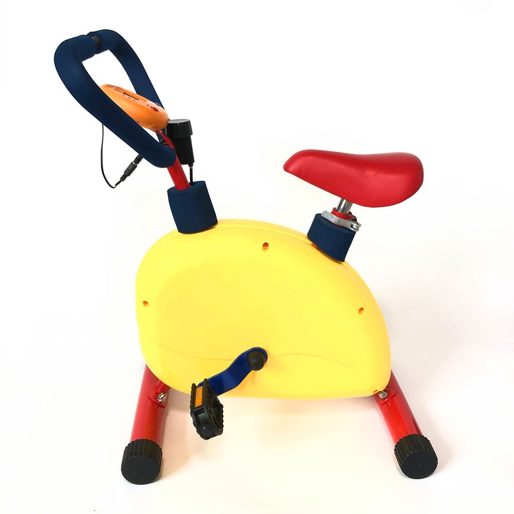 Fun And Fitness Exercise Equipment For Kids, Toddler Exercise Bikes Machine Indoor Cardio Training For Childrens With Adjustable Seat Mini Exercise Kid Stationary Bike