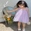 AGQT Baby Girls Tutu Dress Sleeveless Kids Tulle Birthday Party Dresses Casual Playwear Tunic Babydoll Dress Purple Sequin Star-Pink Rainbow Size 12-18 Months view 4