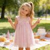 AGQT Baby Girls Tutu Dress Sleeveless Kids Tulle Birthday Party Dresses Casual Playwear Tunic Babydoll Dress Pink Sequin Star-Light Purple Rainbow Size 18-24 Months view 2