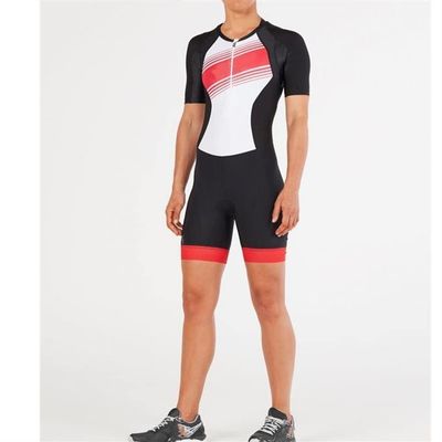 Men's Cycling Suit Triathlon Suit Jumpsuit Bicycle Short Sleeve Bicycle Jersey Summer Riding Gear With Pockets (Color : 01, Size : XX-Small)