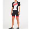 Men's Cycling Suit Triathlon Suit Jumpsuit Bicycle Short Sleeve Bicycle Jersey Summer Riding Gear With Pockets (Color : 01, Size : XX-Small) view 1