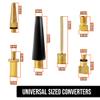 18 pcs Air Pump Accessories Valve Adapter Kit - for Bicycle Presta, Dunlop, Schrader/Auto Valve - Ball Inflation Needles - Balloon Nozzles - Inflatable Toys - by Mobi Lock view 3