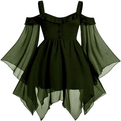 Cdiecer Plus Size Halloween Costumes For Women Retro Halloween Dress Halloween Costumes Scary Witch Fairy Dress Victorian Dress Long Sleeve Halloween Dress Halloween Party Dress For Women Halloween