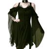 Cdiecer Plus Size Halloween Costumes For Women Retro Halloween Dress Halloween Costumes Scary Witch Fairy Dress Victorian Dress Long Sleeve Halloween Dress Halloween Party Dress For Women Halloween view 2