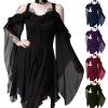 Cdiecer Plus Size Halloween Costumes For Women Retro Halloween Dress Halloween Costumes Scary Witch Fairy Dress Victorian Dress Long Sleeve Halloween Dress Halloween Party Dress For Women Halloween view 4