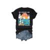 Faith Can Move Mountains T Shirt His Mercies are New Every Morning T-Shirt Vintage Faith Can Move Mountains Shirt Bible Cross Graphic Tee Fun Casual Loose Tops Vneck T Religious Christian Gift Black view 3