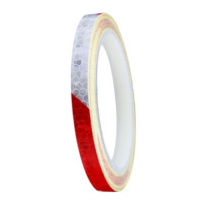 BESPORTBLE 8m Bike Wheel Reflective Stickers Reflective Tape for Safety and Decoration Red White Fluorescent Decal for Motorcycle and Rims for Night Riding and Projects