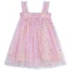 AGQT Baby Girls Tutu Dress Sleeveless Kids Tulle Birthday Party Dresses Casual Playwear Tunic Babydoll Dress Pink Sequin Star-Light Purple Rainbow Size 6-12 Months view 1
