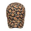 Women Men Floral Print Baseball Cap Adjustable Running Cycling Sun Hats Breathable Outdoor Activities Cap (Yellow, One Size) view 2