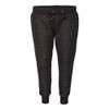 J. America Womens MLange Fleece Joggers, XL, Black view 1