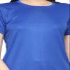 Urban Komfort Women Workout Shirts Short Sleeve Athletic Running Gym T-Shirts Yoga Top Split Back Royal Blue view 4
