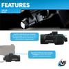 Nightstick TCM-5B Subcompact Handgun Light, Short/Narrow Rail Models - 1 CR123 - Black view 3