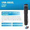 Nightstick USB-588XL Metal USB Dual-Light Tactical Flashlight - White Spot - White Flood - Li-Ion - Black view 2
