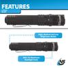 Nightstick USB-588XL Metal USB Dual-Light Tactical Flashlight - White Spot - White Flood - Li-Ion - Black view 4