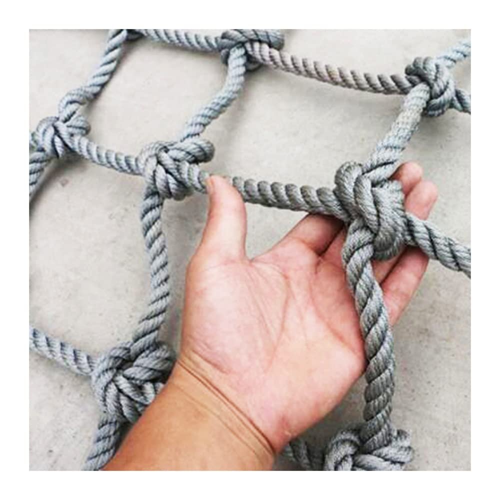 CHALKE Climbing Net, Heavy Duty Playground Net Children Climbing Net, Cargo Rope Netting Treehouse Protection Nylon Nets - Garden Net Balcony Safety Net (Color : 1Mx2M)
