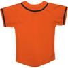 DIGITMON Kids Baseball Jersey Button Down Premium Hip Hop T Shirts Uniform Orange Black for 12y Teenagers view 4