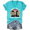 Dont Be A Salty Heifer Shirts for Women V Neck Don't Be A Salty Heifer Shirt Tshirt Green view 1