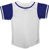 DIGITMON Kids Baseball Jersey Button Down Premium Hip Hop T Shirts Uniform White Navy for 12y Teenagers view 4
