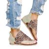 ZBYY Women's Casual Gladiator Flat Sandals Retro Dressy T-Strap Thong Sandals Slip-On Summer Beach Roman Sandals view 2