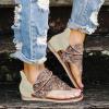ZBYY Women's Casual Gladiator Flat Sandals Retro Dressy T-Strap Thong Sandals Slip-On Summer Beach Roman Sandals view 4