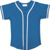DIGITMON Kids Baseball Jersey Button Down Premium Hip Hop T Shirts Uniform Turquoise White for 8y Toddlers view 2