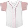DIGITMON Kids Baseball Jersey Button Down Premium Hip Hop T Shirts Uniform White Pink 12Mo Toddlers view 2