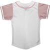 DIGITMON Kids Baseball Jersey Button Down Premium Hip Hop T Shirts Uniform White Pink 12Mo Toddlers view 3