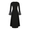 XUNRYAN Renaissance Dress Women Medieval Costume Flare Sleeve Corset Skirt Overskirt Elven Archer Irish Overdress Ball Gown view 3
