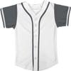 DIGITMON Kids Baseball Jersey Button Down Premium Hip Hop T Shirts Uniform White Grey for 4y Toddlers view 2