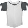 DIGITMON Kids Baseball Jersey Button Down Premium Hip Hop T Shirts Uniform White Grey for 4y Toddlers view 3