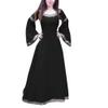 XUNRYAN Renaissance Dress Women Medieval Costume Flare Sleeve Corset Skirt Overskirt Elven Archer Irish Overdress Ball Gown view 1