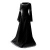 XUNRYAN Renaissance Dress Women Medieval Costume Flare Sleeve Corset Skirt Overskirt Elven Archer Irish Overdress Ball Gown view 4