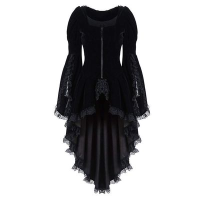XUNRYAN Renaissance Dress Women Medieval Costume Flare Sleeve Corset Skirt Overskirt Elven Archer Irish Overdress Ball Gown