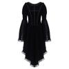 XUNRYAN Renaissance Dress Women Medieval Costume Flare Sleeve Corset Skirt Overskirt Elven Archer Irish Overdress Ball Gown view 2