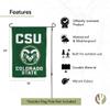 Desert Cactus Colorado State University CSU Garden Flag  19 x 12 inch Colorado State Rams Banner, For Outdoor Display and Events (Design E) view 4