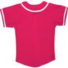 DIGITMON Kids Baseball Jersey Button Down Premium Hip Hop T Shirts Uniform Hotpink White for 14y Teenagers view 4