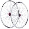 ZECHAO Mountain Bike Front Rear Wheel,Double Wall Alloy Rim Bike Wheelset 26 inch Quick Release 7-10 Speed V/Disc Brake 32H Wheelset (Color : White) view 1