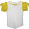 DIGITMON Kids Baseball Jersey Button Down Premium Hip Hop T Shirts Uniform White Yellow for 6y Toddlers view 4