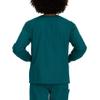 Landau Scrub Zone Unisex Relaxed Fit 2-Pocket Snap-Front Scrub Jacket 75231 Caribbean LGE view 3