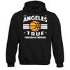 Xtreme Apparrel Los Angeles Basketball Retro Team Men's Fan Hoodie Sweatshirt (Black Hoodie, 3XL) view 1