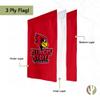 Desert Cactus Illinois State University ISU Garden Flag  19 x 12 inch Illinois State Redbirds Banner, For Outdoor Display and Events (Design C) view 3