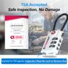 Forge TSA Approved Cable Luggage Locks, Re-settable Combination with Alloy Body(White 2 Locks) view 2