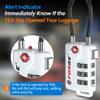 Forge TSA Approved Cable Luggage Locks, Re-settable Combination with Alloy Body(White 2 Locks) view 4