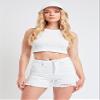 Women's Mom Fit Festival Shorts - Aurora Collection, White Rips, 11 view 2