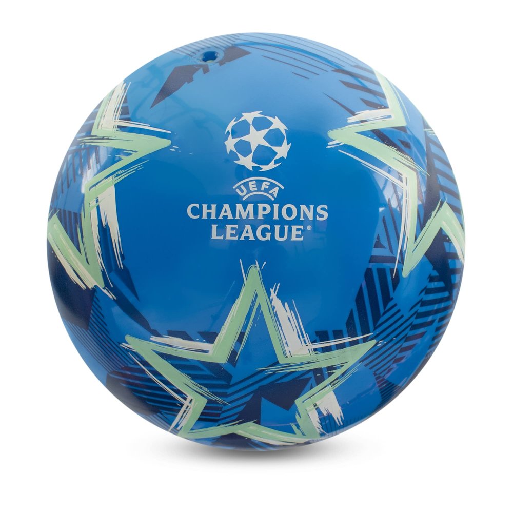 UEFA Champions League Hy-Pro Officially Licensed Play Ball, 9 Inch, Flyaway, Merchandise, Collectible for Kids and Adults, Great Football Gift Idea, Blue