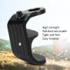 Asixxsix Hanging Buckle, Aluminum Alloy E Shaped Buckle Easily Rotate Front Fork E Shaped Buckle Light Weight Portable Hook E Buckle for Brompton Folding Car (Black) view 3