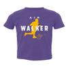 Air Walker Los Angeles Basketball Player Sports Fans Toddler T-Shirt (Purple, 4T) view 1