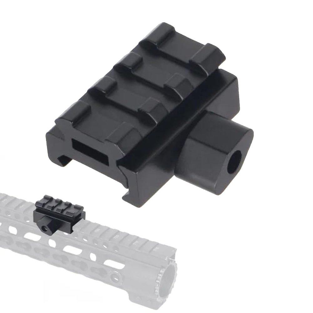Gotical Three T Trading Low-Profile Compact Riser Mount, 0.5" High, 3 Slots for Scopes and Optics (0.5" High - 3 Slots for Scopes)