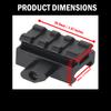 Gotical Three T Trading Low-Profile Compact Riser Mount, 0.5" High, 3 Slots for Scopes and Optics (0.5" High - 3 Slots for Scopes) view 4