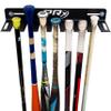 PRx Performance Baseball Bat Rack and Sports Stick Storage Hockey Lacrosse Hanger Wall Mount 14 Metal or Wood Bats Caddy Holder USA Made Softball Hooks for Home view 1